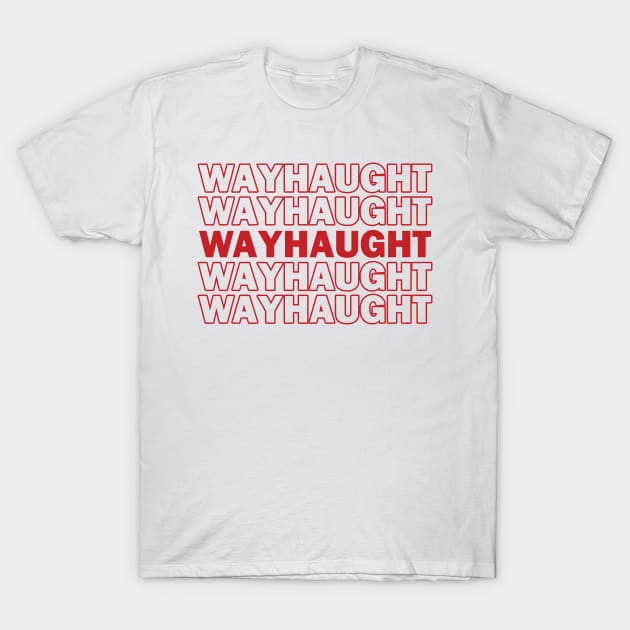 Wayhaught Thank You Bag Design T-Shirt by brendalee